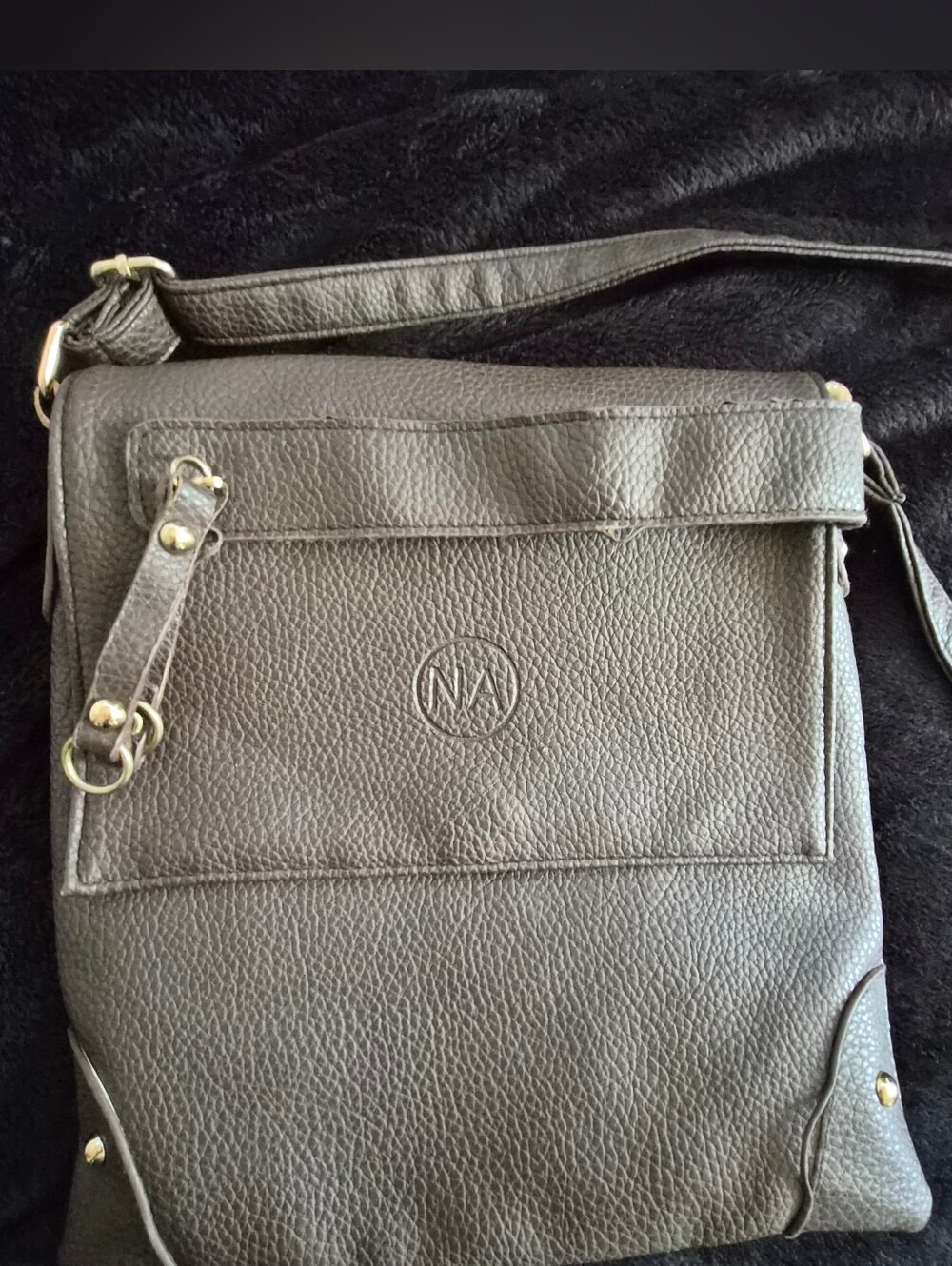 Women's Crossbody Bag in Dark Brown Leather